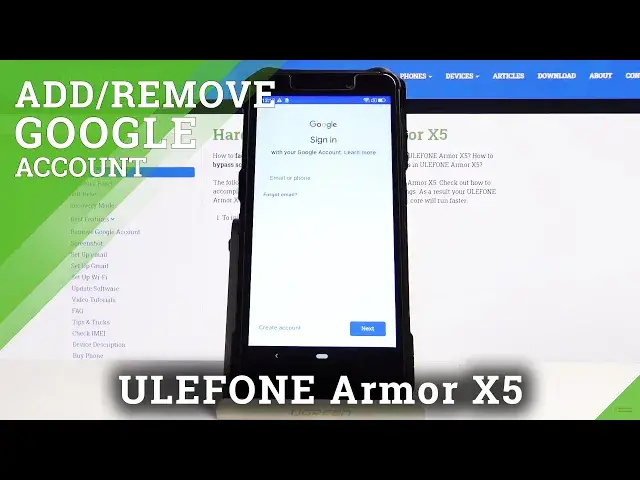 'Video thumbnail for How to Add and Remove Google Account in ULEFONE Armor X5 – Google Account'