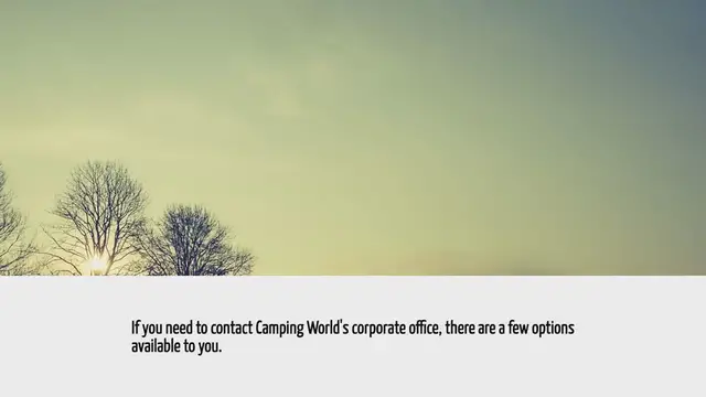 'Video thumbnail for How Do I Contact Camping World Corporate Office'