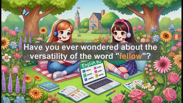 Video thumbnail for 1500 Must Know CEFR B2 Vocabulary - The Many Faces of 'Fellow': Exploring Its Rich Meanings and Uses