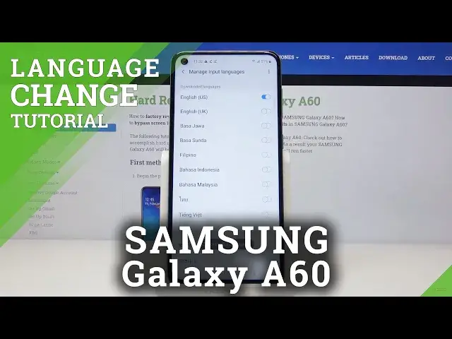 'Video thumbnail for How to Change Keyboard Language in SAMSUNG Galaxy A60 – Switch Language'
