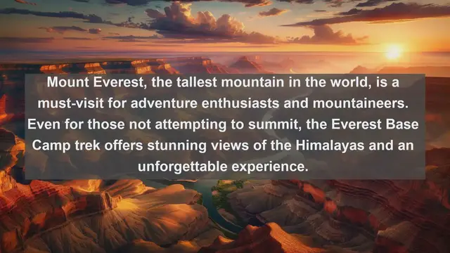 Video thumbnail for Explore Nepal's Natural Wonders: Top 10 Landscapes You Must See!