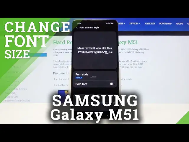 'Video thumbnail for How to Change Font Size on SAMSUNG Galaxy M51 – Customize Font'