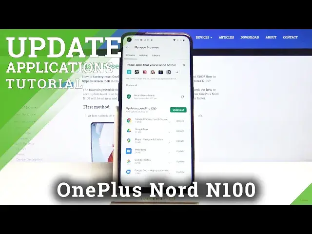 Video thumbnail for How to Update Apps in OnePlus Nord N100 – Install Latest App Version