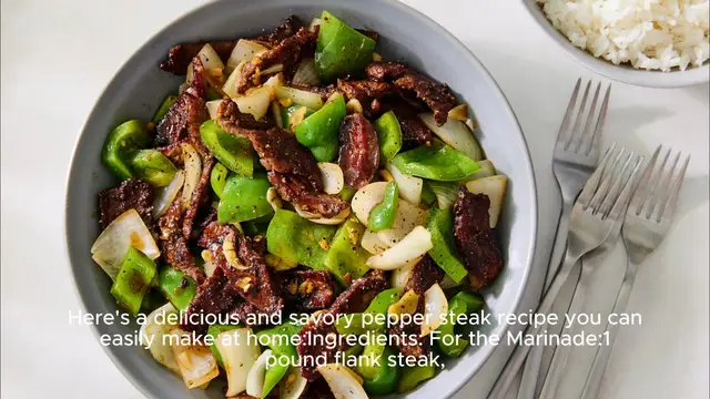 Video thumbnail for Pepper steak recipe