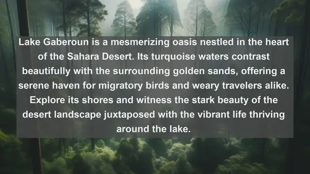 Video thumbnail for Exploring Nature's Gems: Top 10 Stunning Lakes in Libya