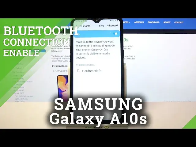 'Video thumbnail for How to Make Bluetooth Connection in SAMSUNG Galaxy A10s – Connections Settings'