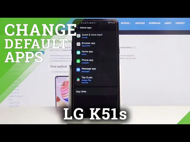 'Video thumbnail for How to Change Default Apps in LG K51s – Manage Default App'