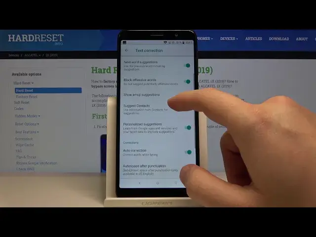 Video thumbnail for How to Activate Auto-Correction Option on ALCATEL 1X (2019) – Check Text Typos
