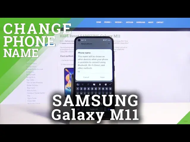 'Video thumbnail for How to Rename SAMSUNG Galaxy M11 – Change Device’s Name'