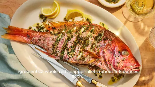 Video thumbnail for Red snapper recipe