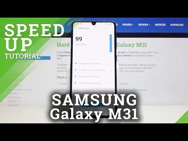 'Video thumbnail for How to Optimize SAMSUNG Galaxy M31 – Speed Up System'