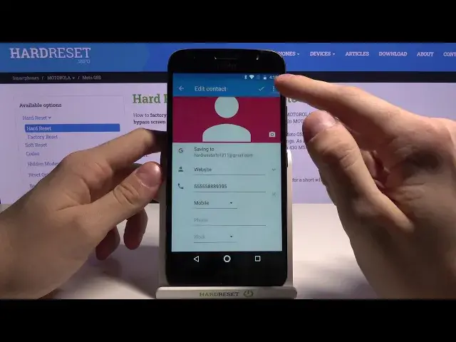 'Video thumbnail for How to Add Photo to Contact in MOTOROLA Moto G5S – Find Profile Settings'