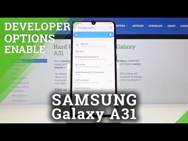 'Video thumbnail for How to Enable Developer Settings in SAMSUNG Galaxy A31 – Developer Options'