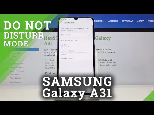 'Video thumbnail for How to Customize DND Mode in SAMSUNG Galaxy A31 – Silent Mode'