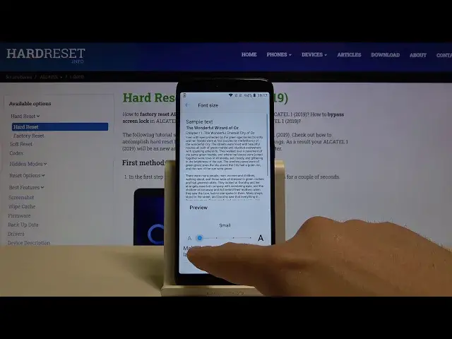 'Video thumbnail for How to Change Text Size in Alcatel 1 2019 – Set Up Different Font Size'
