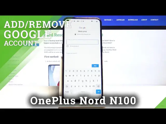 Video thumbnail for How to Add Google Account in OnePlus Nord N100 - Remove Google Account