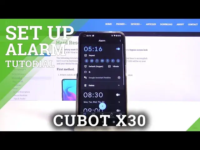 Video thumbnail for How to Choose Alarm Clock in CUBOT X30 - Alarm Clock Settings
