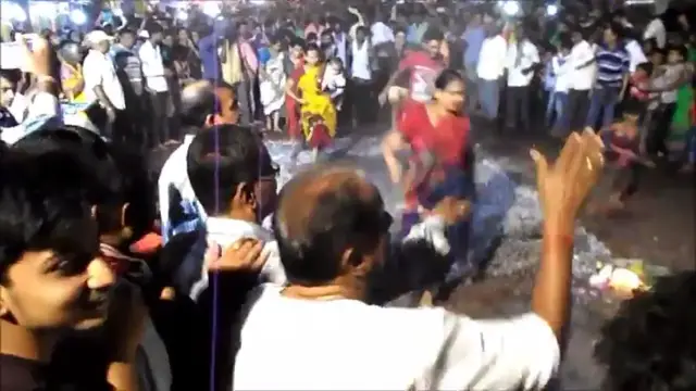 Video thumbnail for Running on fire/Running on fire in India/Running on fired charcoal