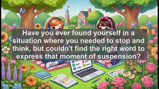 Video thumbnail for 1500 Must Know CEFR B2 Vocabulary - Mastering the Word 'Pause': A Comprehensive Guide