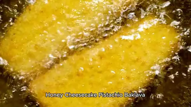 Video thumbnail for Honey Cheesecake Pistachio Baklava recipe