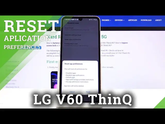 Video thumbnail for How to Reset App Preferences in LG V60 ThinQ 5G – Restore App Defaults