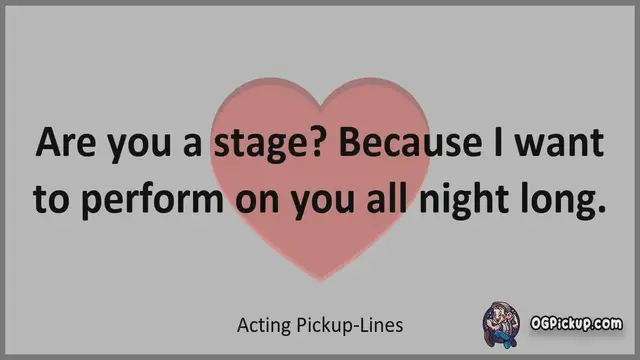 Video thumbnail for Acting - Pickup-Lines & Rizz for Him & for Her