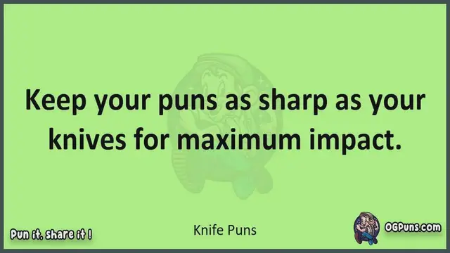 Video thumbnail for Knife - Jokes, Puns, Wordplays, and Laughter