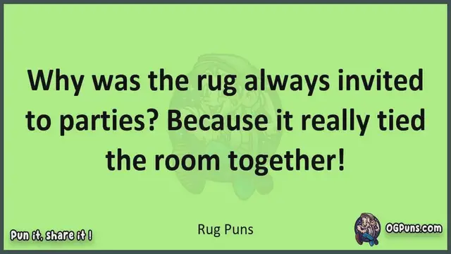 Video thumbnail for Rug - Jokes, Puns, Wordplays, and Laughter