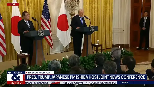 Video thumbnail for Trump and Japan's PM Ishiba Unite for Key Press