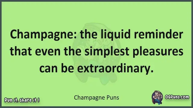 Video thumbnail for Champagne - Jokes, Puns, Wordplays, and Laughter
