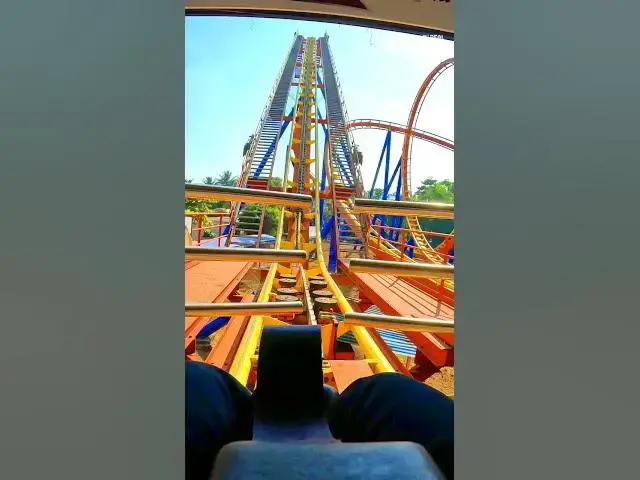 Video thumbnail for POV - Nitro Roller Coaster Ride 🎢 at Imagicaa #rollercoaster #shorts