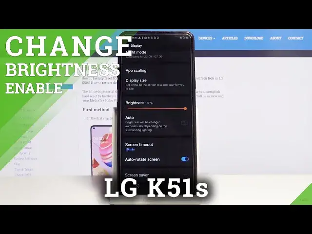 'Video thumbnail for How to Activate Auto Brightness in LG K51s – Adjust Screen Brightness'