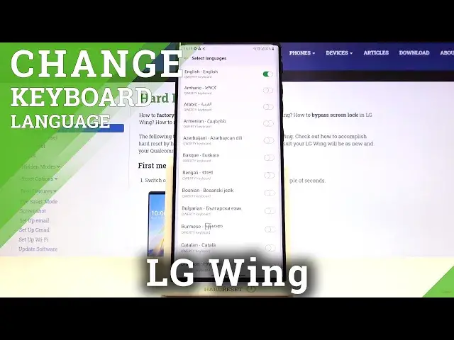 'Video thumbnail for How to Change Keyboard Language on LG Wing'