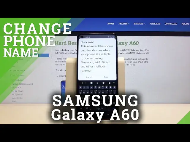 'Video thumbnail for How to Rename Samsung Galaxy A60 - Change Device Name'