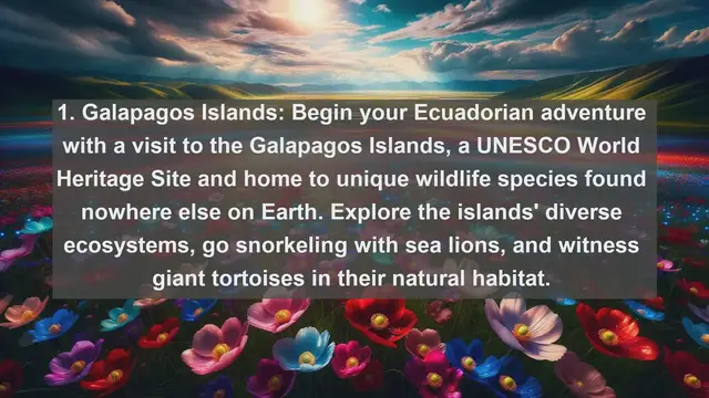 Video thumbnail for "Explore Ecuador: Top 10 Must-Visit Destinations in South America's Hidden Gem"