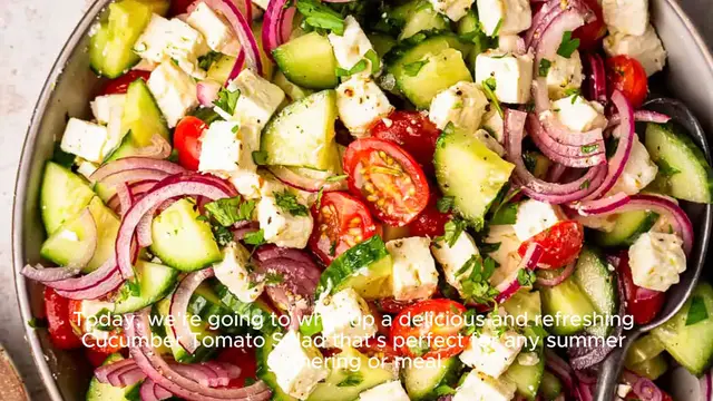 Video thumbnail for Cucumber Tomato Salad