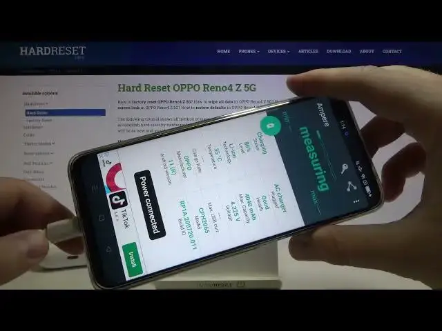 'Video thumbnail for How to Check Battery Info Ampere App on Oppo Reno 4Z 5G?'