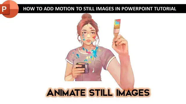 Video thumbnail for How To Make Animation in PowerPoint with Still Images Tutorial