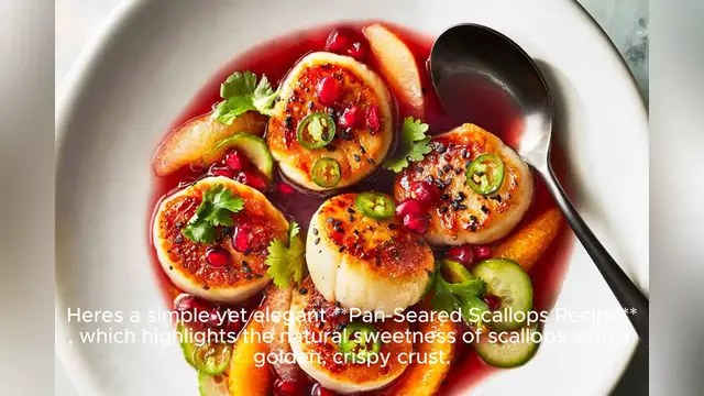 Video thumbnail for scallops recipe