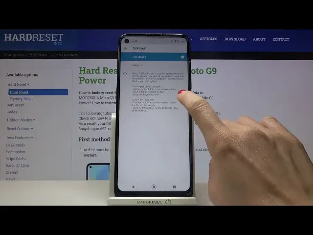 Video thumbnail for Turn On Talkback Mode - Use Talkback on MOTOROLA Moto G9 Power