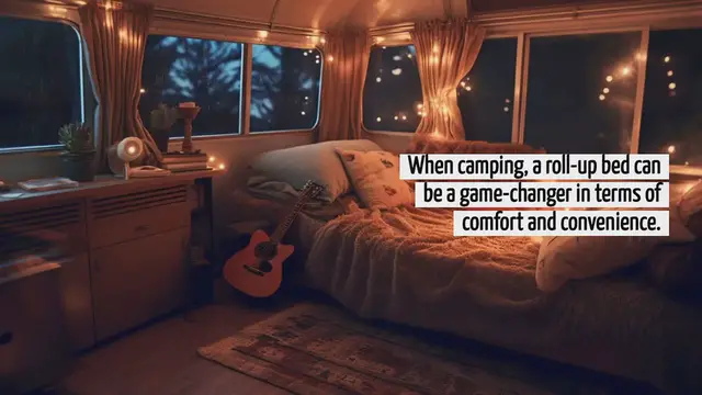 Video thumbnail for Roll Up Bed When Camping