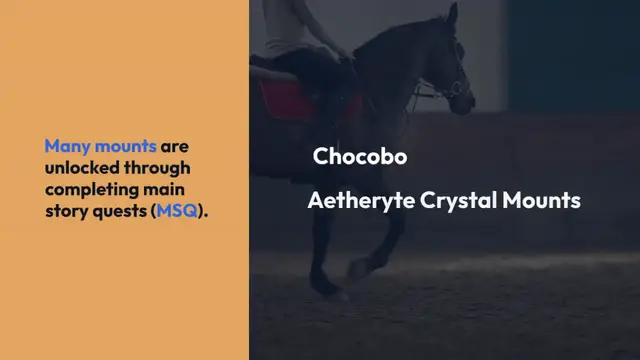 Video thumbnail for How To Unlock Mounts FFXIV