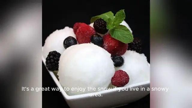 Video thumbnail for snow cream recipe