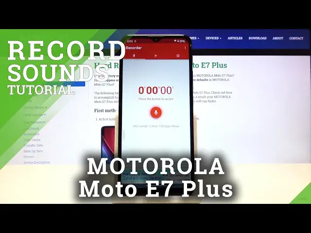 'Video thumbnail for How to Record Sounds in MOTOROLA Moto E7 Plus – Catch Your Voice'