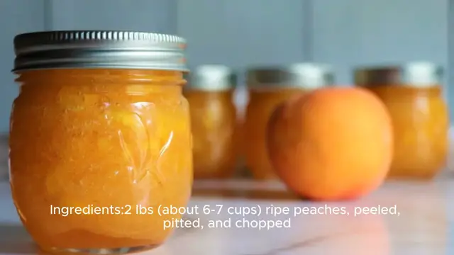 Video thumbnail for Peach jam recipe