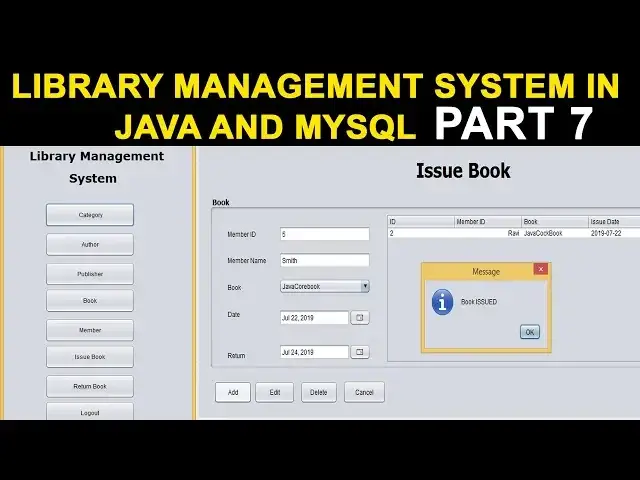 Video thumbnail for Library Management System Project in Java Part 7