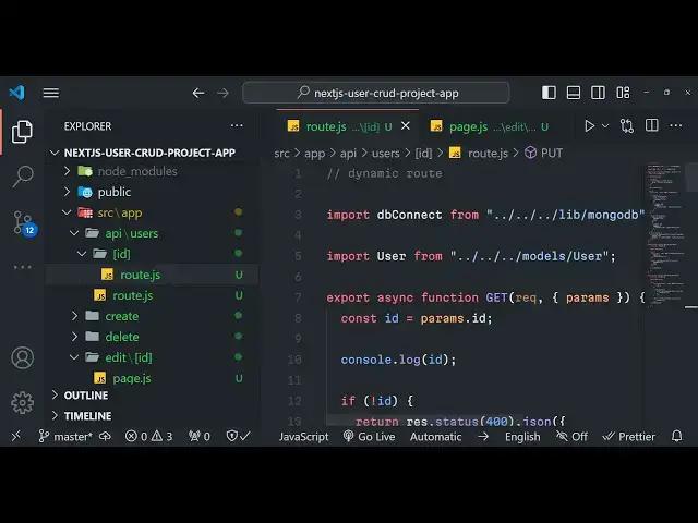 Video thumbnail for Build a Next.js 14 Full Stack User CRUD With Routing & Server JSON API Using MongoDB in Javascript
