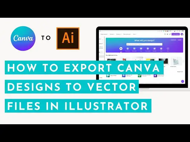 'Video thumbnail for How to Export Your Canva Design to a Vector File and SVG file in Adobe Illustrator #canvatutorial'