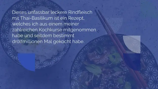 Video thumbnail for Rindfleisch mit Thai Basilikum