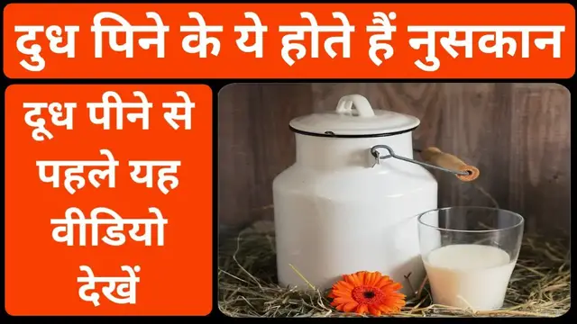 'Video thumbnail for दूध पीने के नुकसान | दूध पीने के क्या नुकसान होता है | dudh peene ke nuskan'
